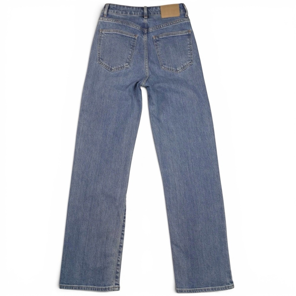 Aritzia Denim Forum The '90s Naomi Super Hi Stovepipe Jeans Size 25 Blue - Picture 4 of 6